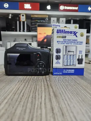 Sony Cyber-Shot DSC-H300 Digital Camera, With Ultimax Batteries