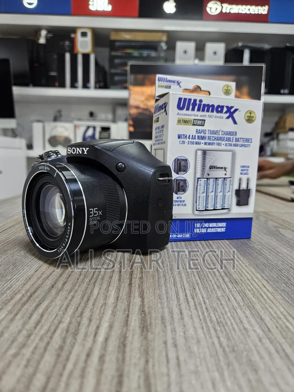 Sony Cyber-Shot DSC-H300 Digital Camera, With Ultimax Batteries