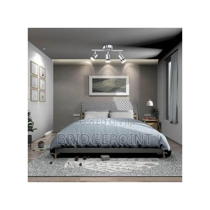 3 Way Adjustable Ceiling Light Wall Lamp Spotlight + Free Bulbs