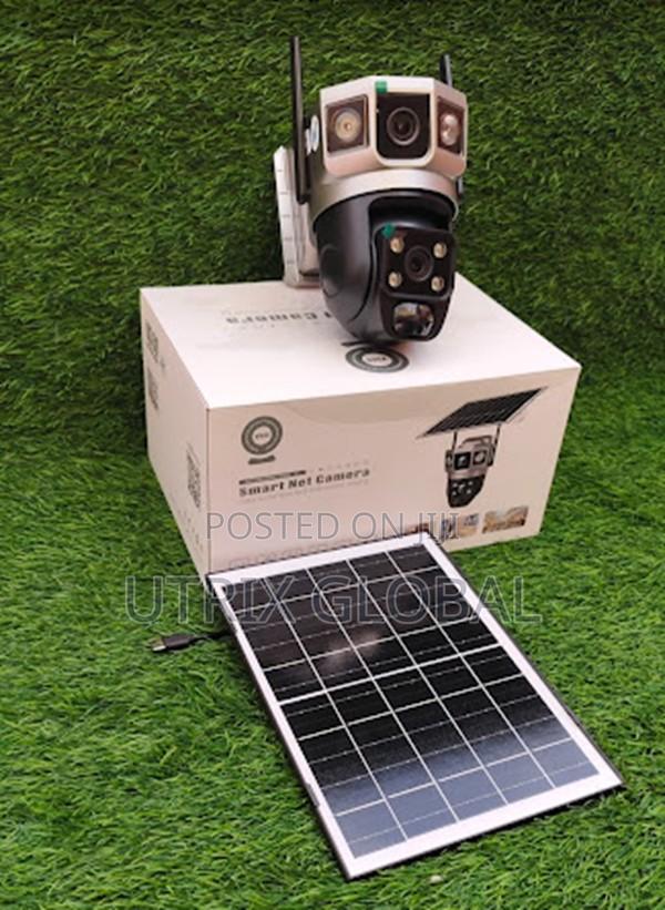 V380 Pro Solar Powered Dual Lens Wifi Security Camera - main view