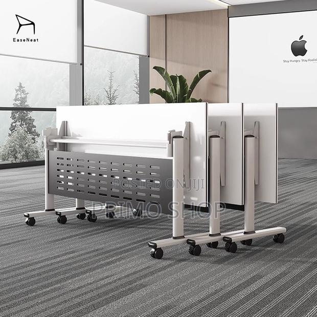 Standing Desks: Modern Foldable Meeting Table With Wheels - main view