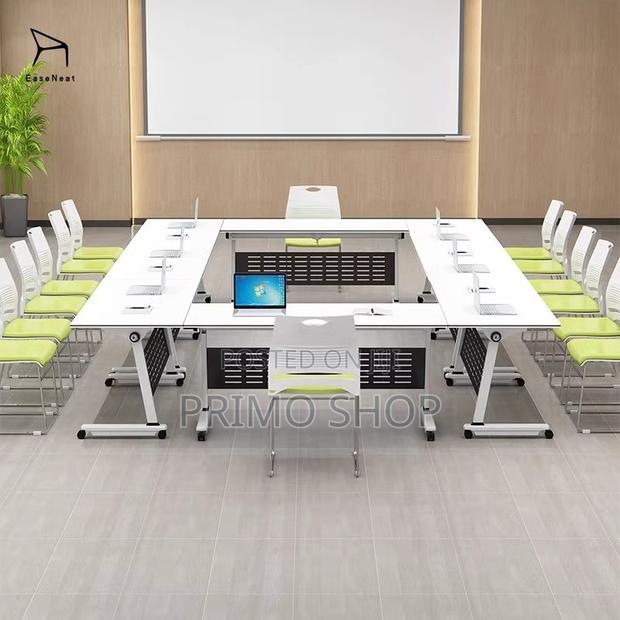 Standing Desks: Modern Foldable Meeting Table With Wheels - thumbnail 2