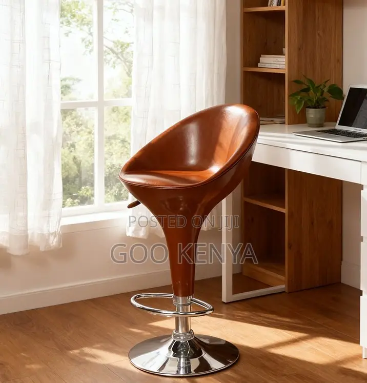 Home Kitchen Stool; Plastic Chair With Adjustable Height & Footrest
