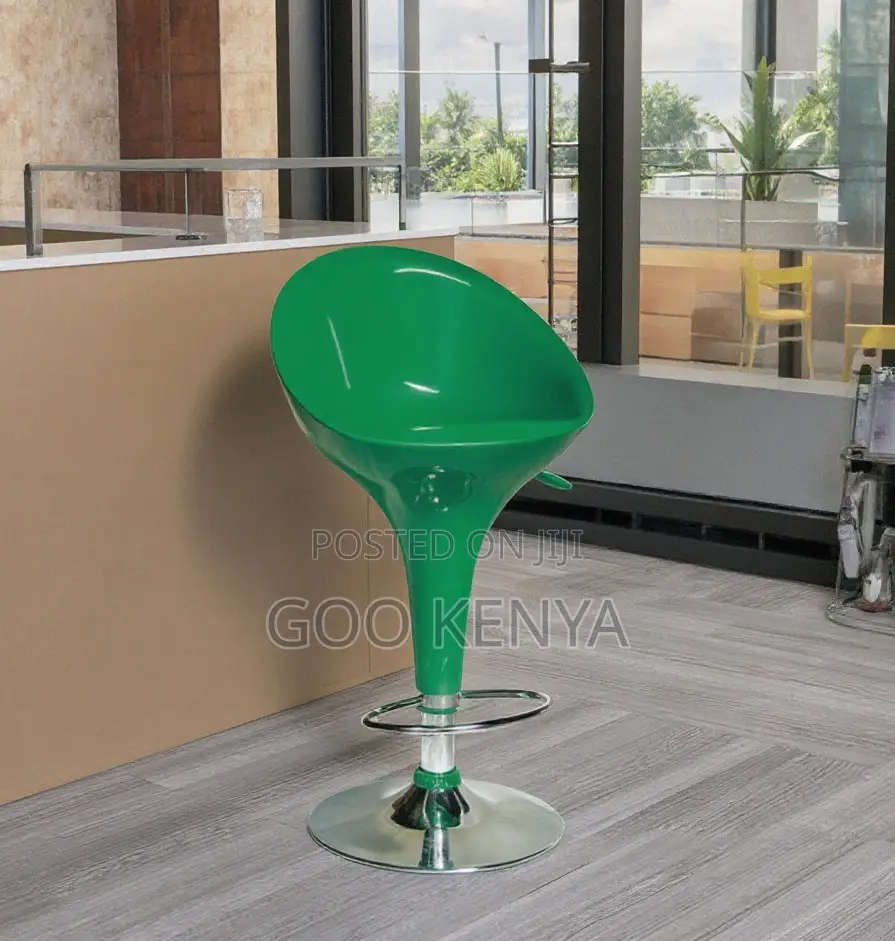 Home Kitchen Stool; Plastic Chair With Adjustable Height & Footrest