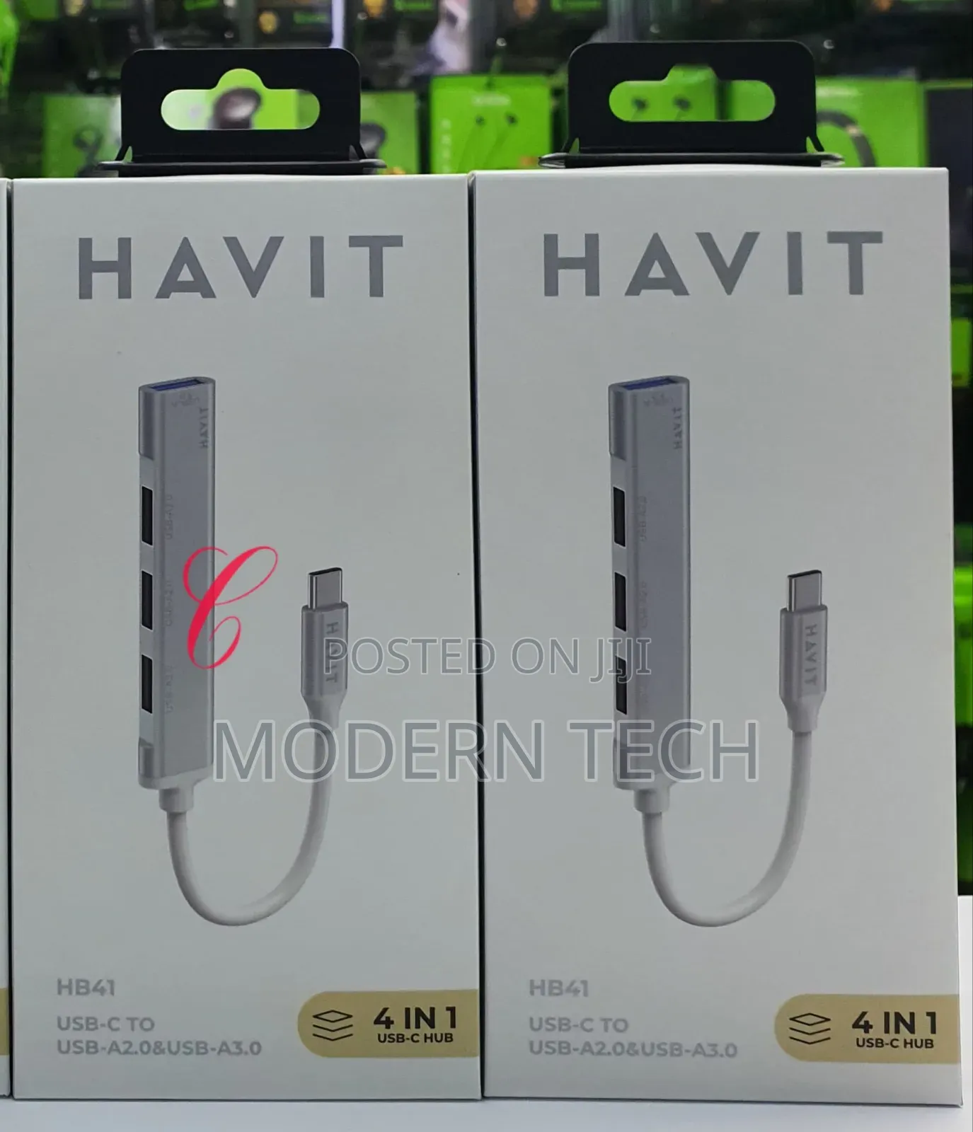 Havit Hb41 *4 in 1 Usb C Hub*