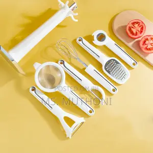 Luxury 7-Piece Stainless Steel Utensils Set for Baking Cooking