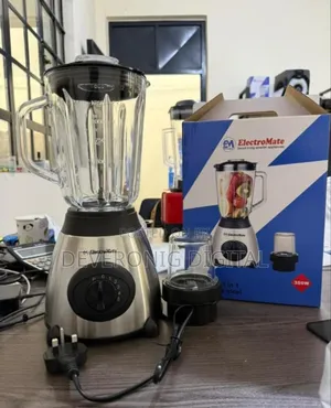 Electromate Powerful 2 in 1 Blender With Glass Jar -1.5 L