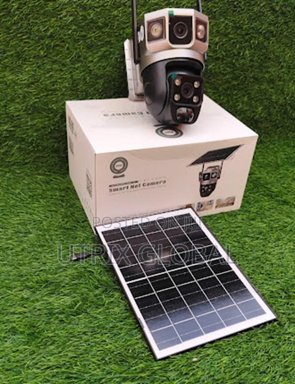 V380 Pro Dual Lens Solar Wifi Camera Full Hd