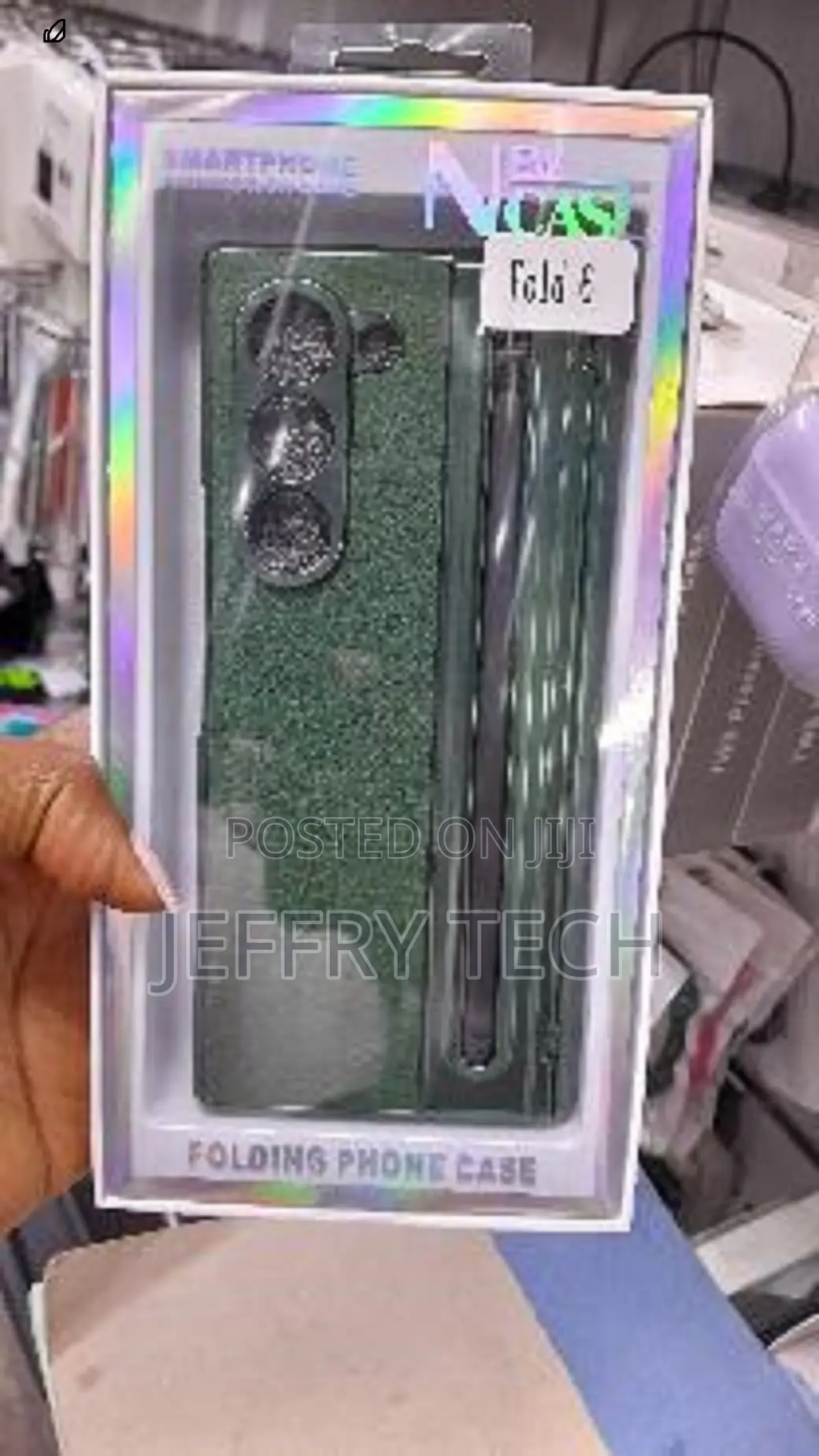 Sawge Samsung Galaxy Z Fold 6 Leather Case With Stylus Pen -Green