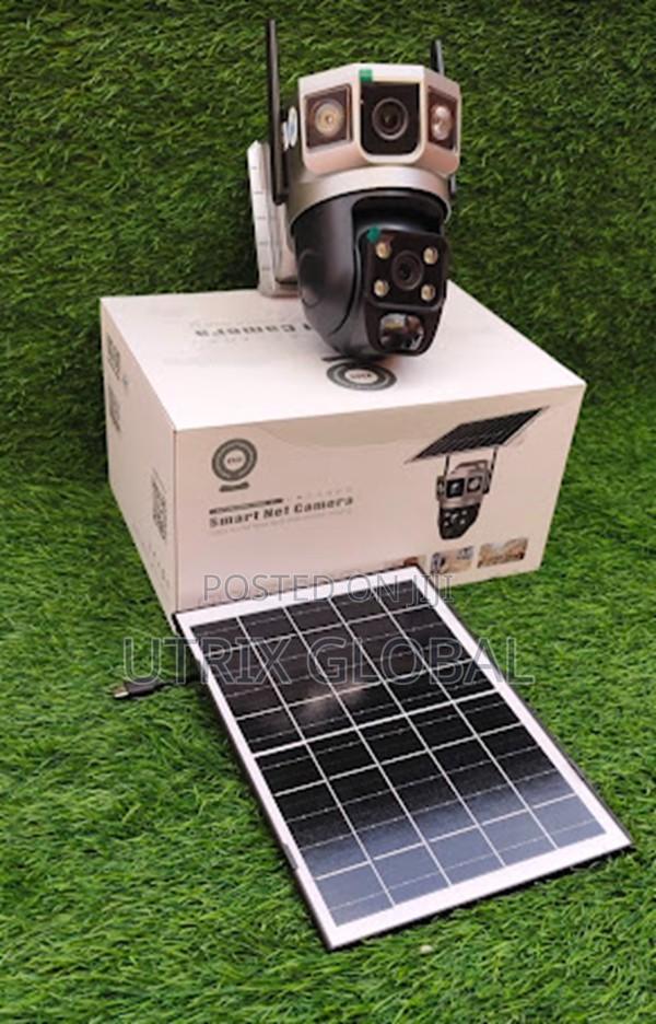 V380 Pro Solar Powered Dual Lens Wifi Cctv