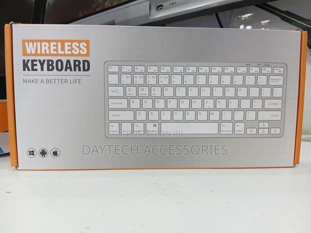 Wireless Ultra-Thin Universal Keyboard - White - thumbnail 2