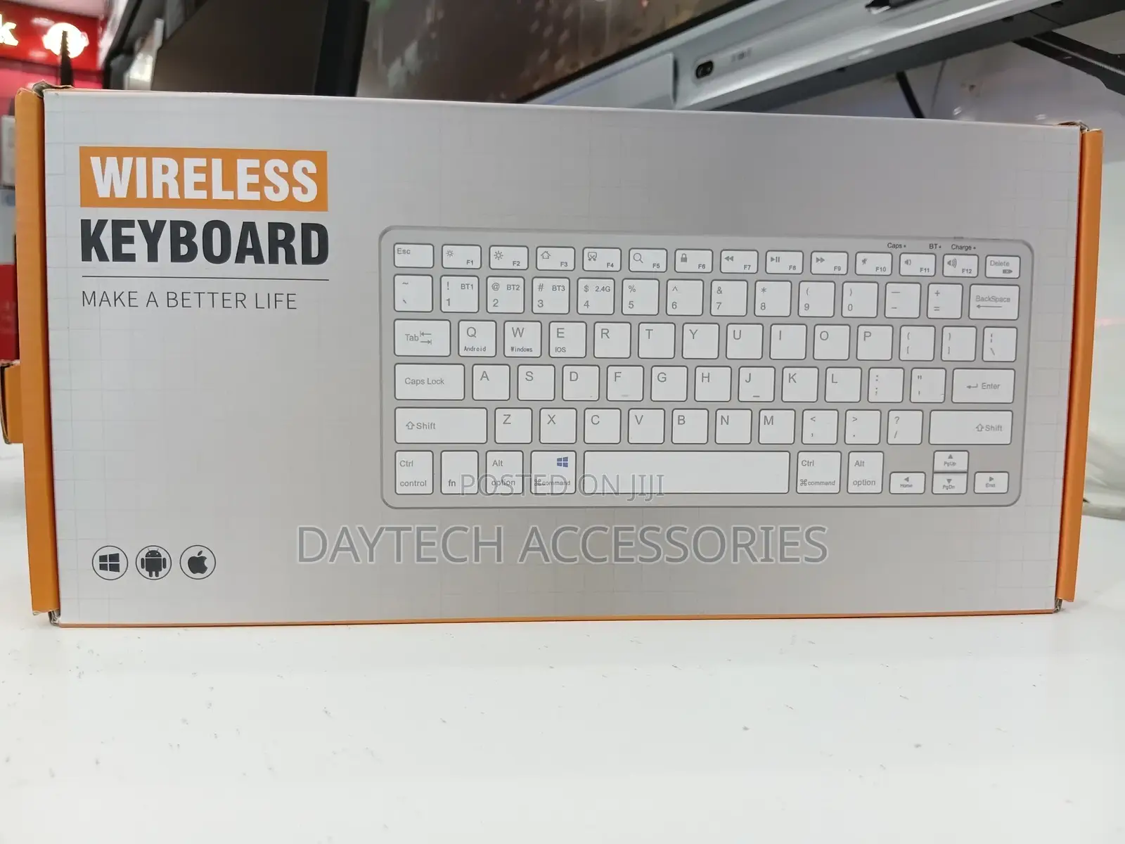 2.4ghz Ultra-Slim Wireless Keyboard - White