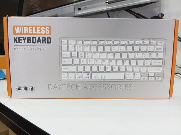 2.4ghz Ultra-Slim Wireless Keyboard - White - thumbnail 2