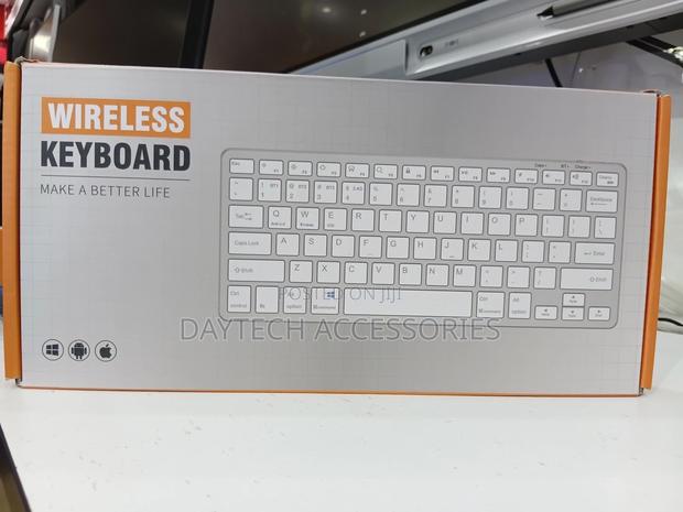 2.4ghz Ultra-Slim Wireless Keyboard - White - thumbnail 3
