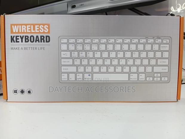 2.4ghz Ultra-Slim Wireless Keyboard - White - thumbnail 4