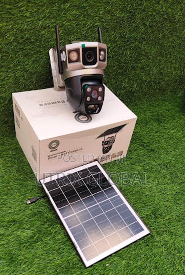 V380 Pro Dual Camera Solar Wifi Cctv With Audio
