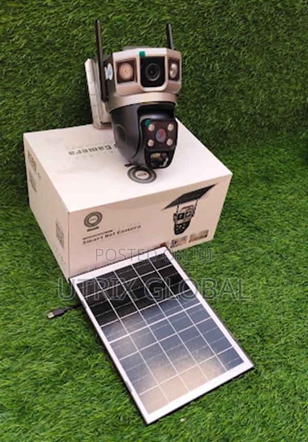 V380 Pro Solar Powered Wifi Dual Lens Security Camera
