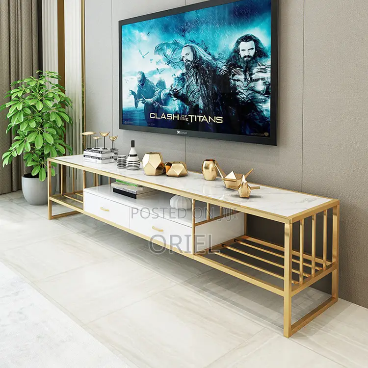 Tv Stand : Modern Marble Tv Stand Console