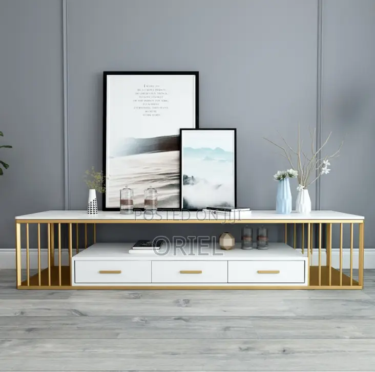Tv Stand : Modern Marble Tv Stand Console