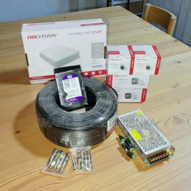 4 Hikvision Hd 1080p CCTV Kit Cloud Storage Backup Motion Detection