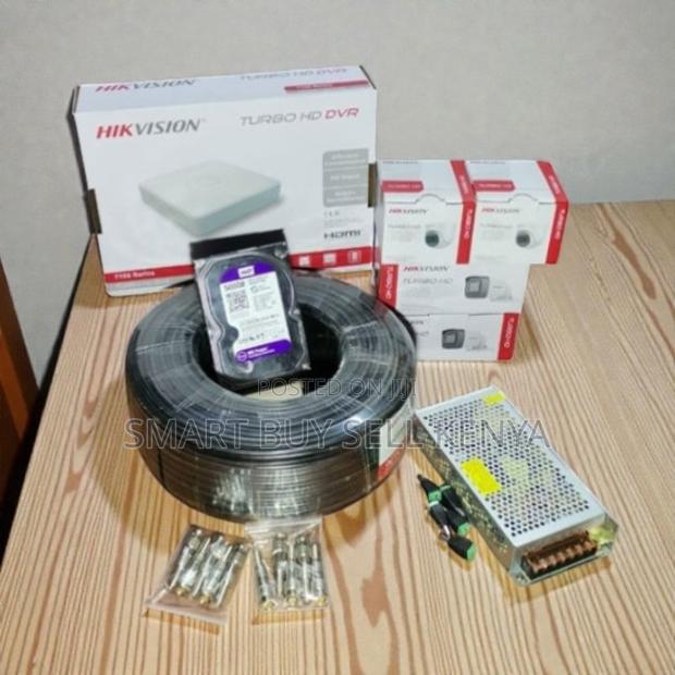 Hikvision 4 Channel 1080p Hd CCTV Kit Easy Installation Cloud Backup