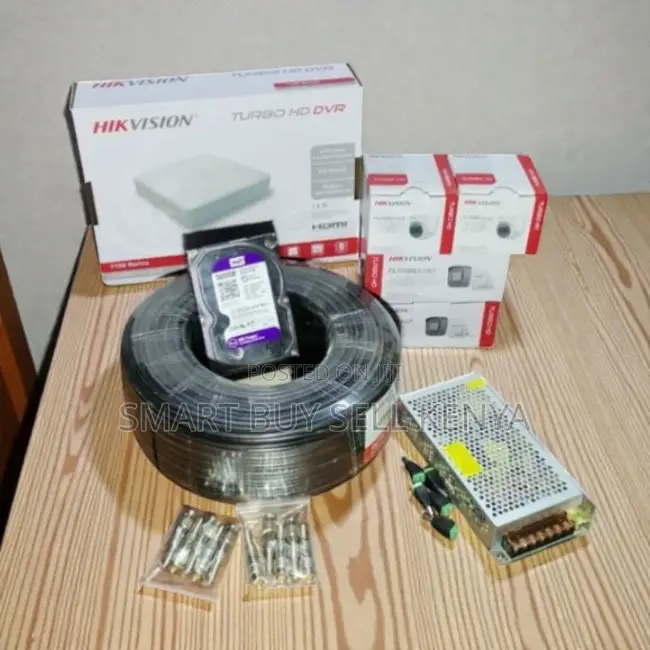 Hikvision 4 Channel 1080p Hd CCTV Kit Easy Installation Cloud Backup