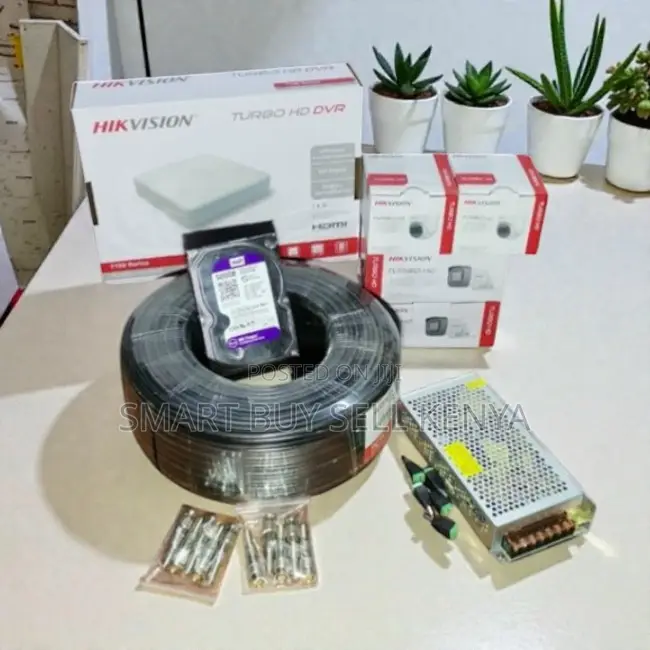 Hikvision 4 CCTV Cameras Kit 1080p Hd Indoor Outdoor Night Vision DVR