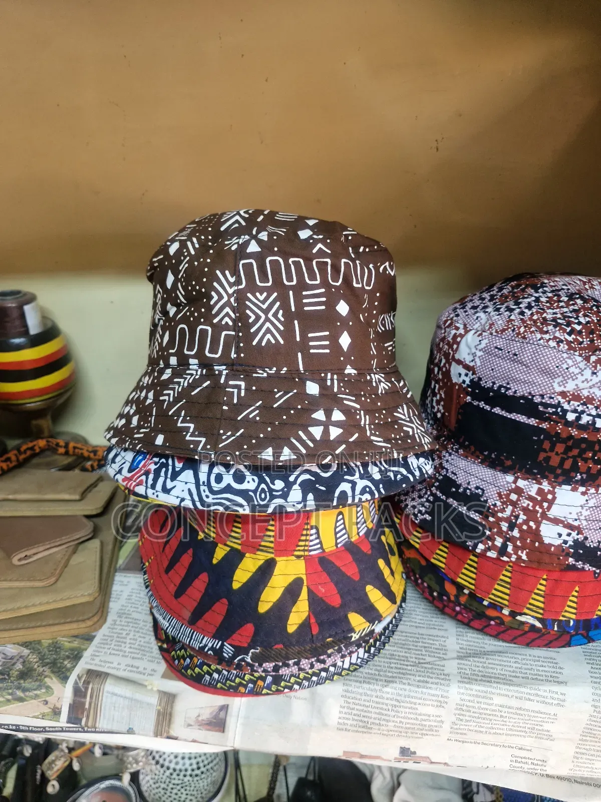 African Themed True Handcrafted Hats