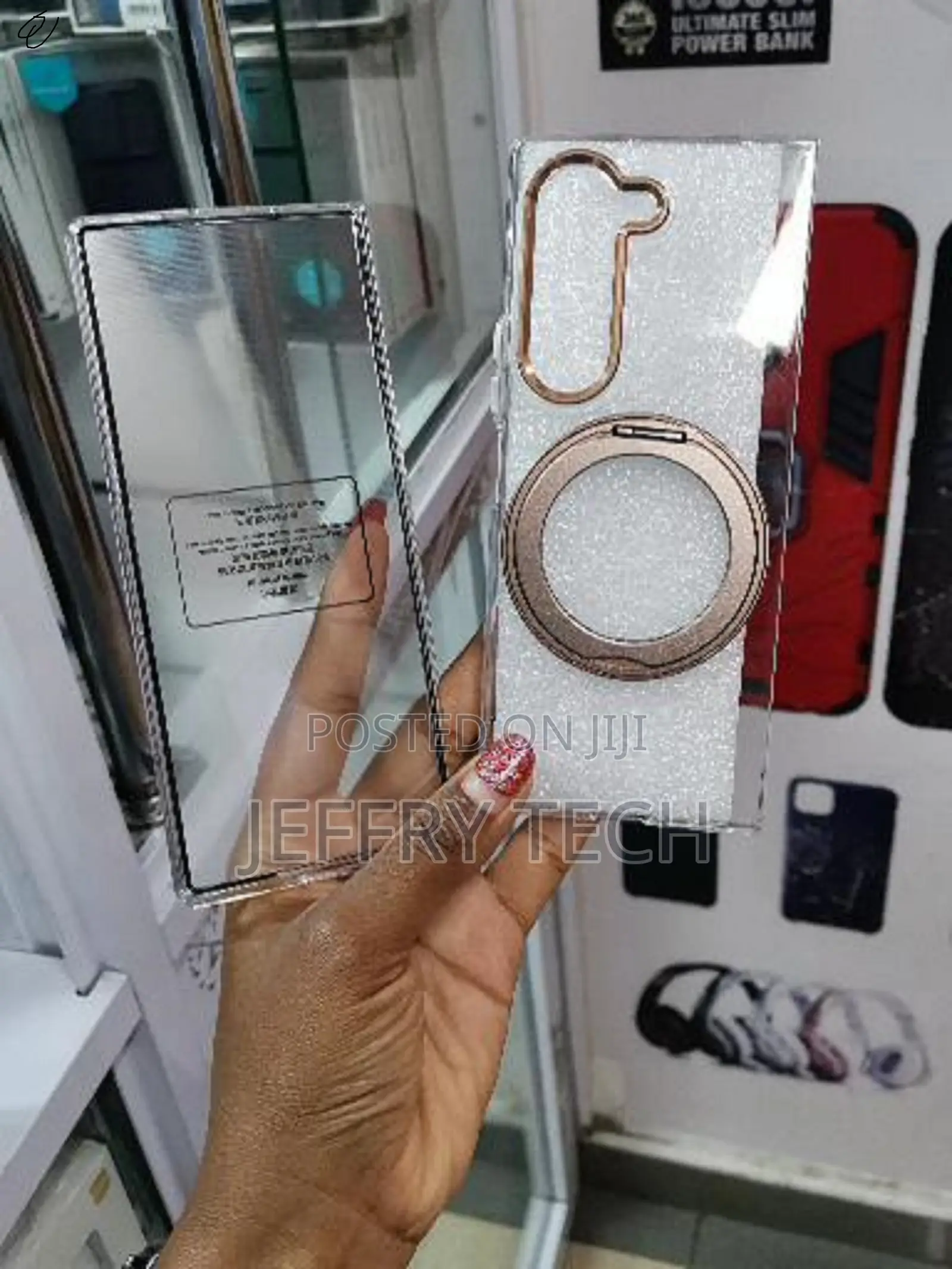 Blason Samsung Galaxy Z Fold 6 Clear Case With Magsafe Stand -Gold