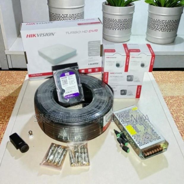Hikvision 4 Cameras 1080p Security System Kit Night Vision Waterproof