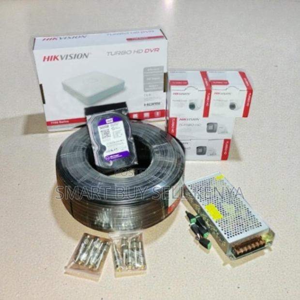 4 Hikvision 1080p Hd CCTV Cameras Kit Mobile App Remote Monitoring