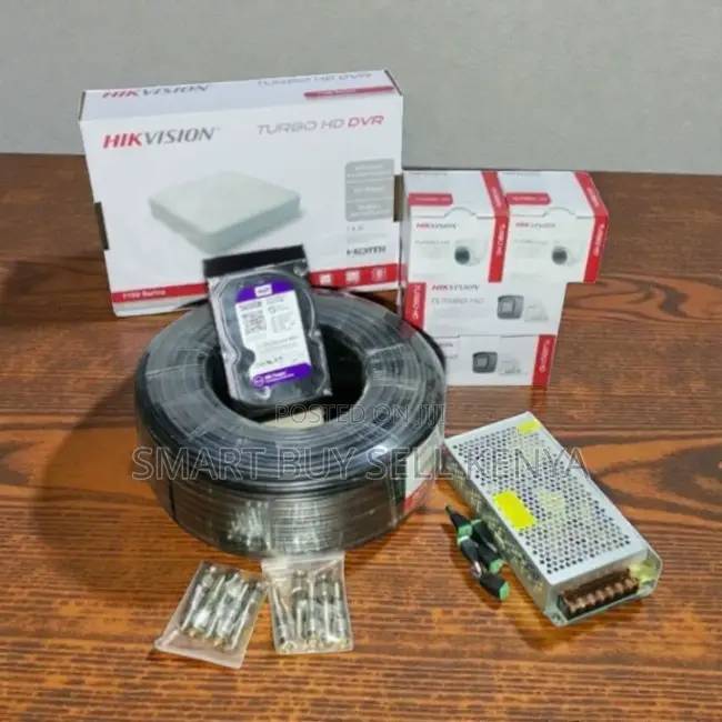 Hikvision 4 Camera Full Hd 1080p Security Kit With Ai Motion Detection