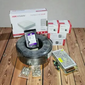 4 Hikvision 1080p Hd CCTV Cameras Kit Waterproof Indoor Outdoor Setup