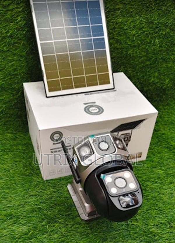 V380 Pro Dual Lens Solar Wifi Cctv Camera Outdoor