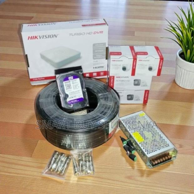 4 Hikvision 1080p Full Hd Cameras Kit Night Vision Motion Detection