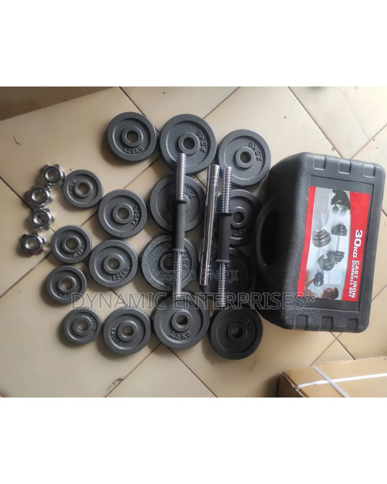 30kgs Iron Cast Dumbbell Set