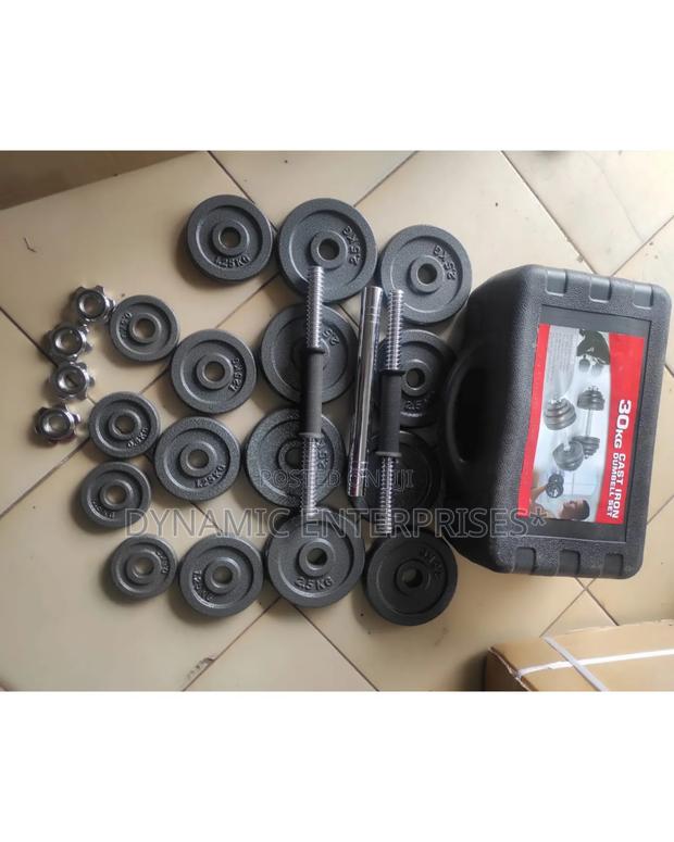 30kgs Iron Cast Dumbbell Set - main view