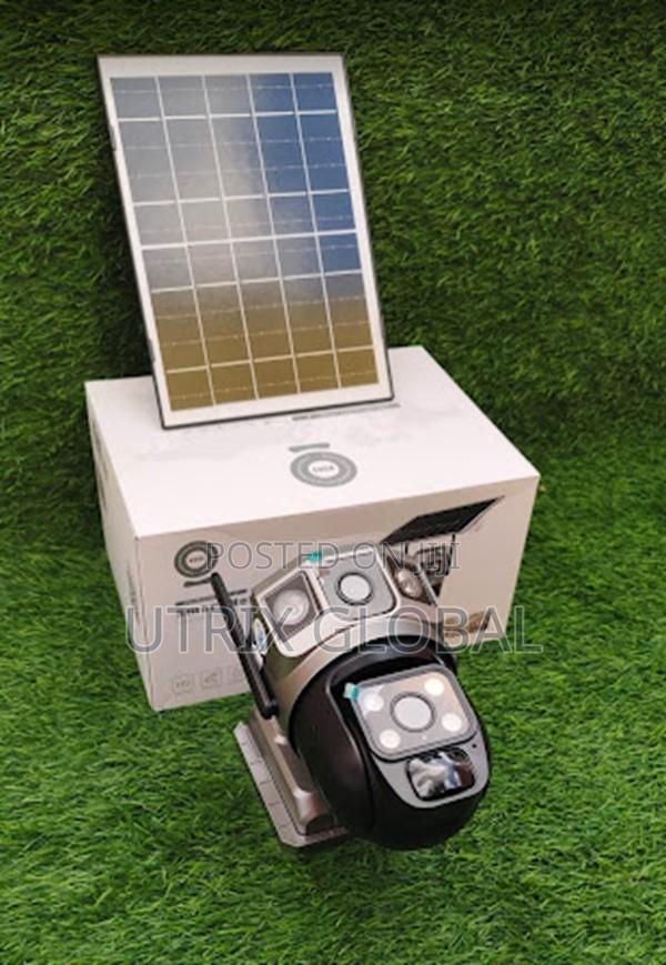 V380 Pro Dual Camera Solar Wifi Security System - main view