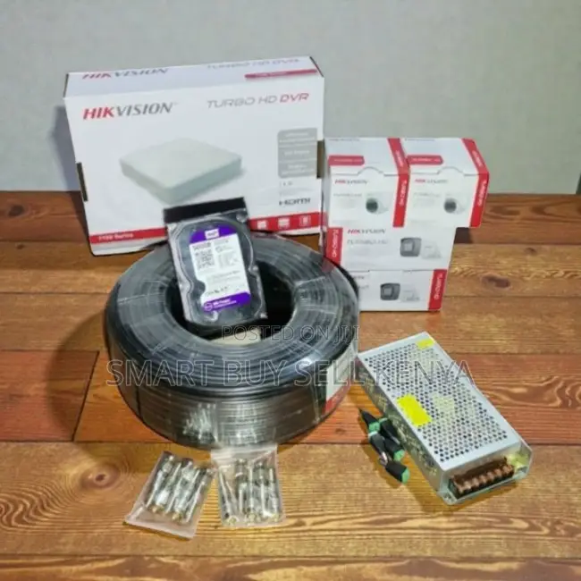 4 Channel Hikvision DVR Kit 1080p Full Hd 2mp Waterproof CCTV Cameras