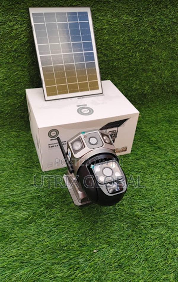 V380 Pro Solar Powered Dual Lens Wifi Monitoring Camera