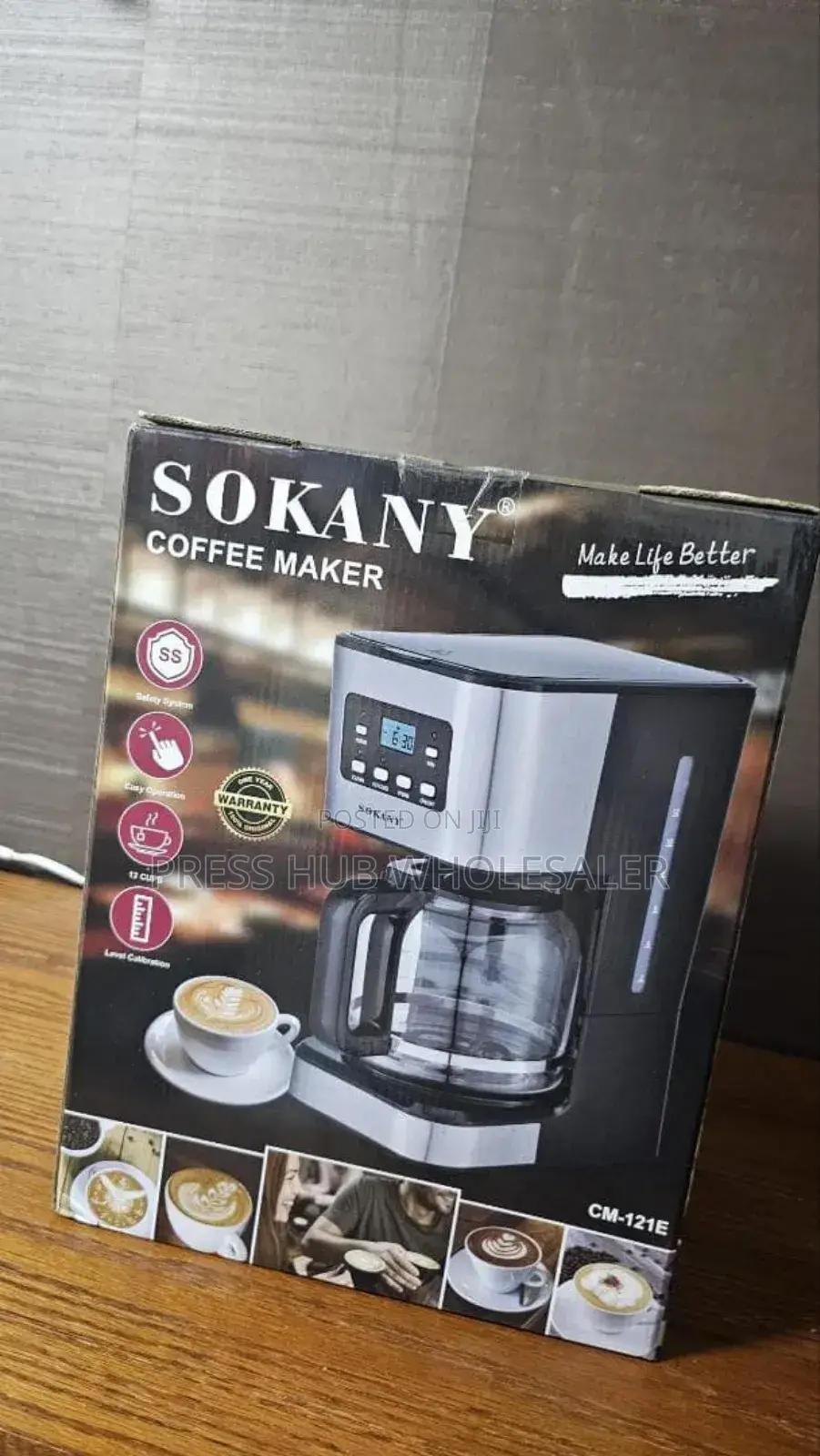 Sokany Cm-121e Programmable Digital Coffee Maker: 