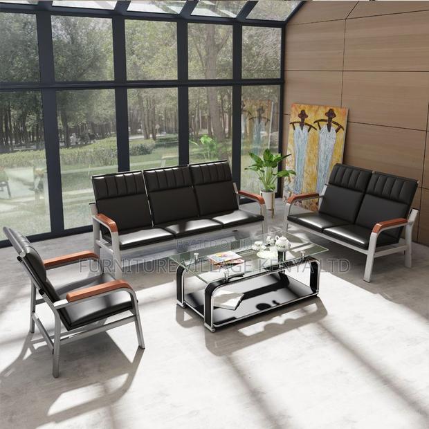 Reception Furniture Sets: 5-seater Executive Office Sofa - thumbnail 2