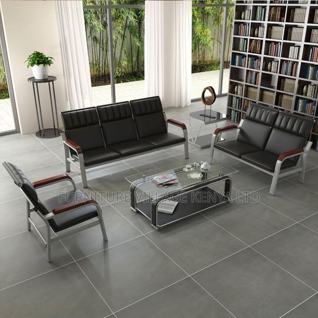 Reception Furniture Sets: 5-seater Executive Office Sofa - thumbnail 3