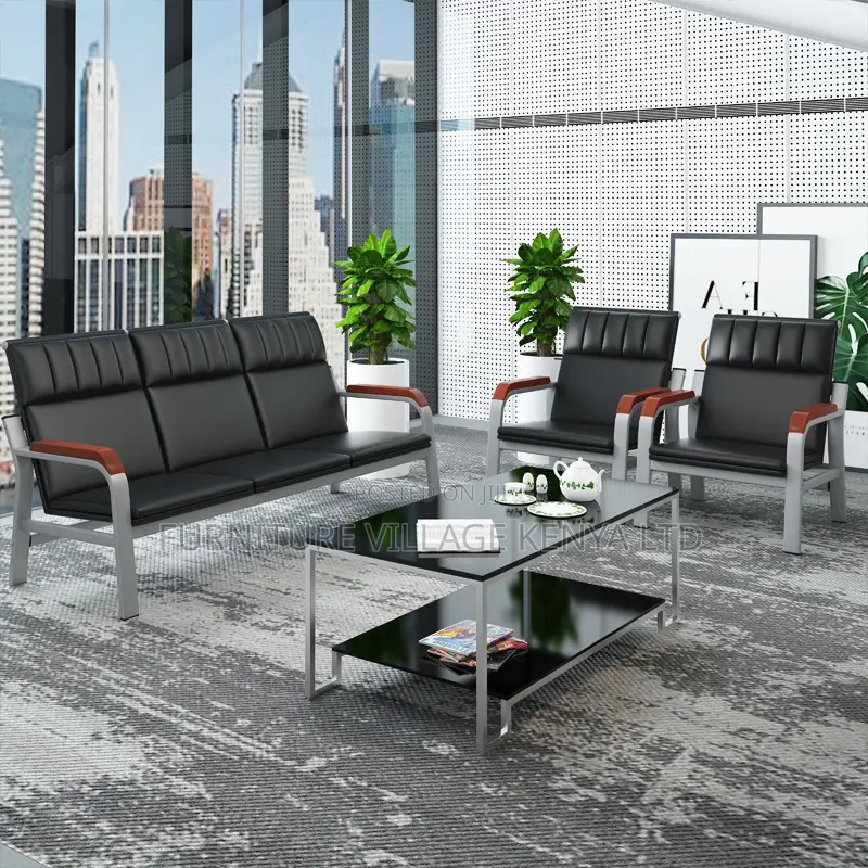 Reception Furniture Sets: 5-seater Executive Office Sofa