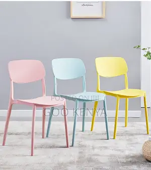Home Chair; Armless Heavy Duty Plastic Dining Chair