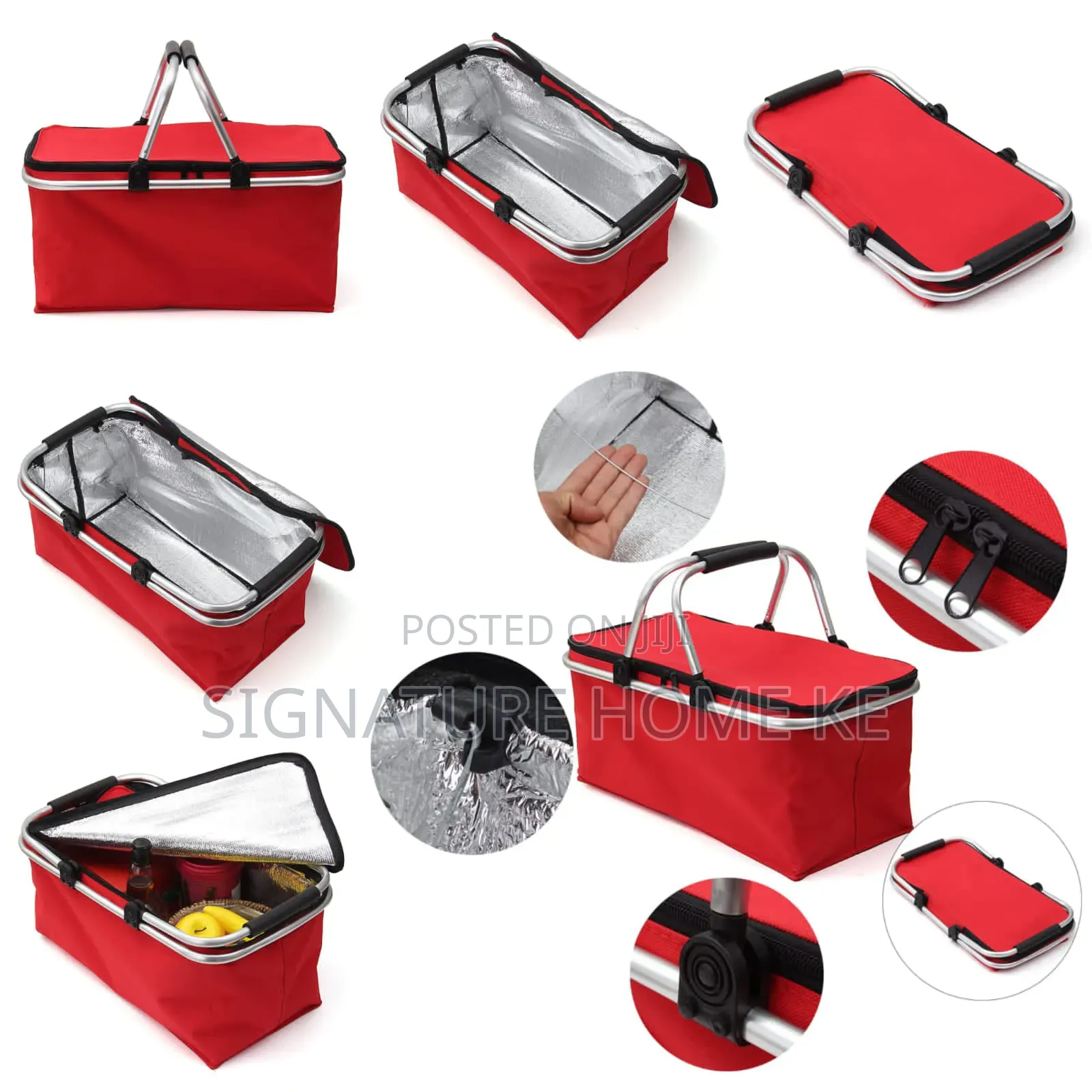 30l Picnic Foldable Bag / Basket With Thermal Function