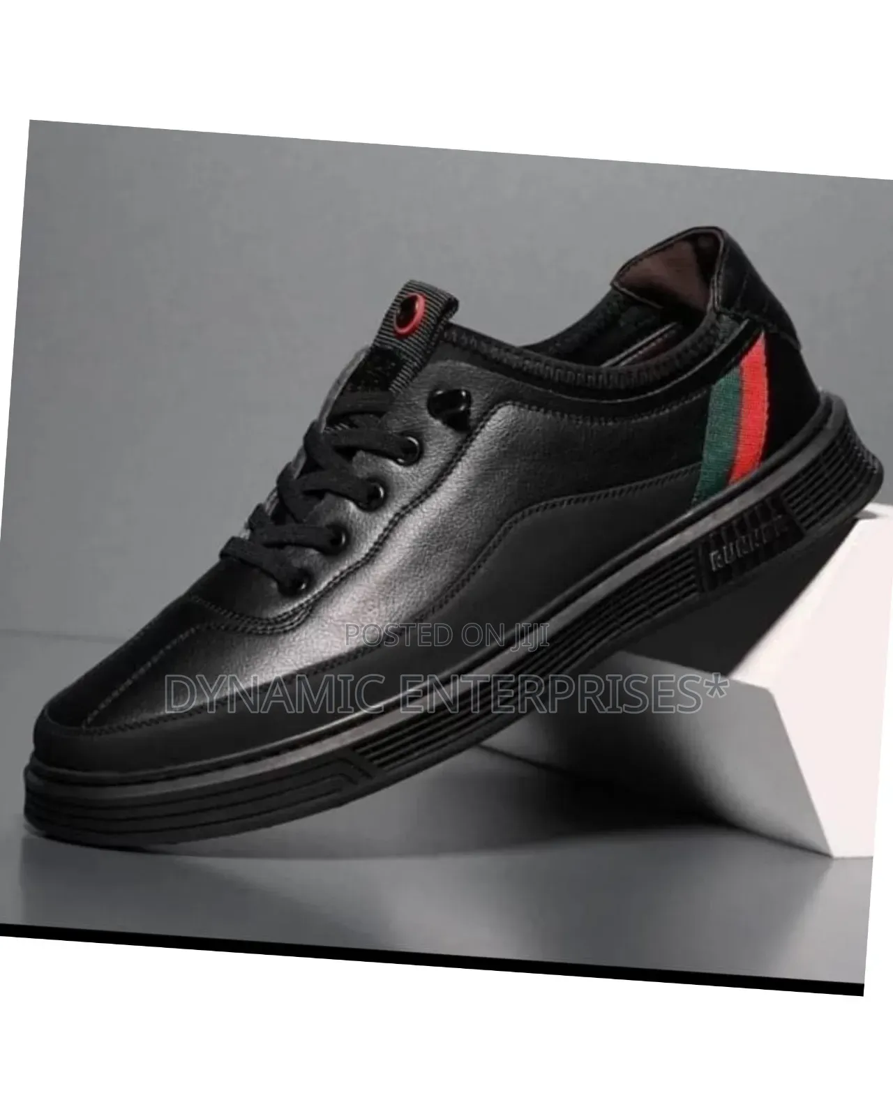 Casual Men's Leather-Look Sneakers