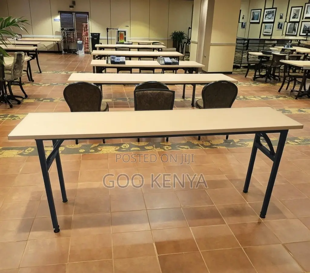 Home Table; White Rectangular Foldable Table