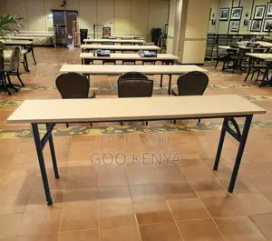 Home Table; White Rectangular Foldable Table