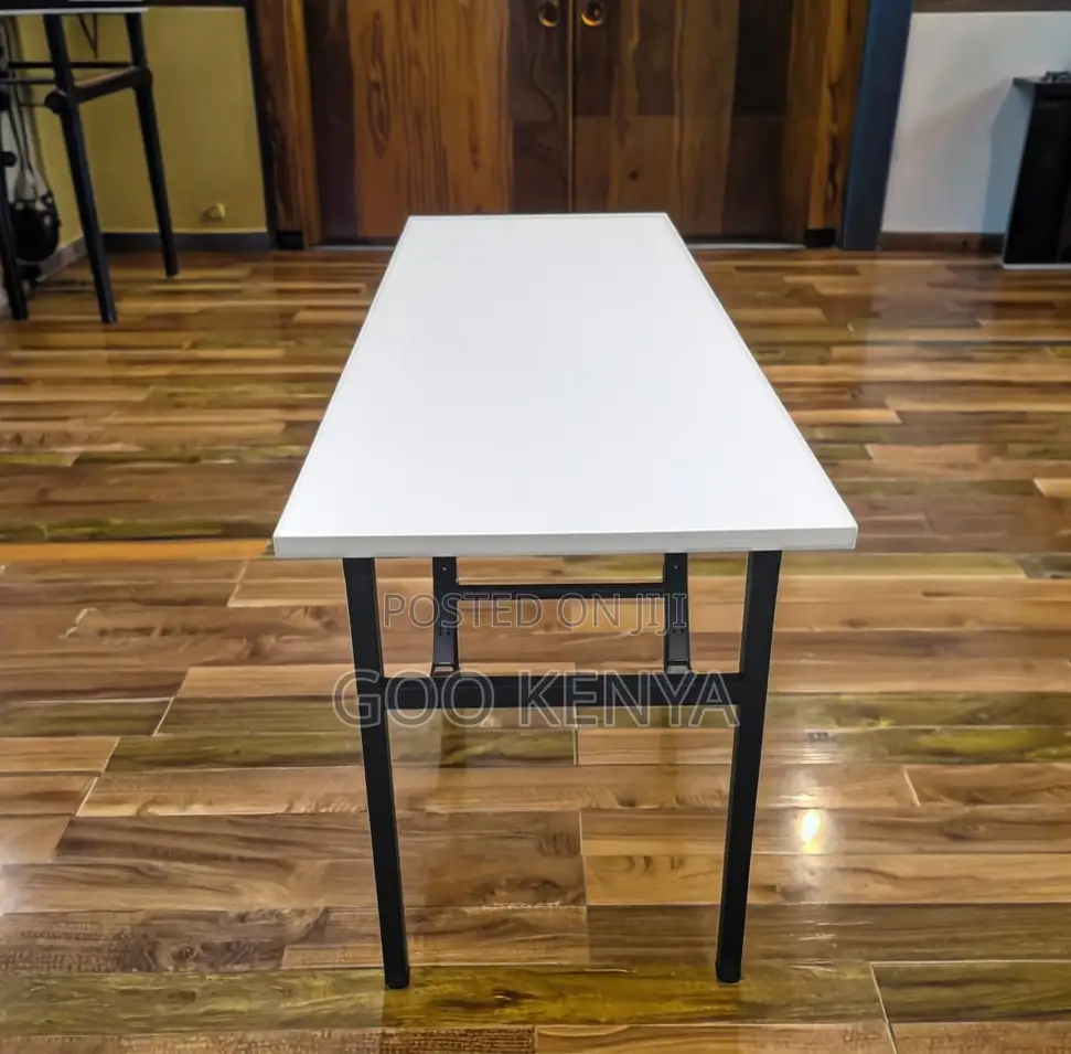 Home Table; White Rectangular Foldable Table